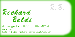 richard beldi business card